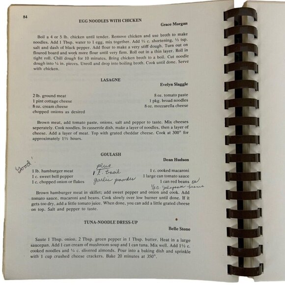 Red Springs Country Cooking Cookbook 1987 Spiral Bound Texas Recipes - Picture 11 of 15